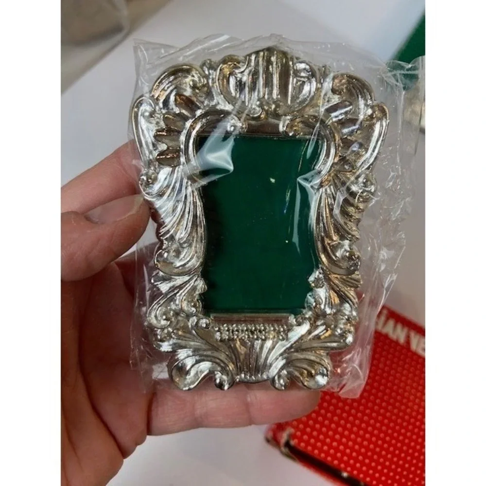 Lillian Vernon Silverplated Mini Photo Frame Set of 6 Vintage Baroque LV4501